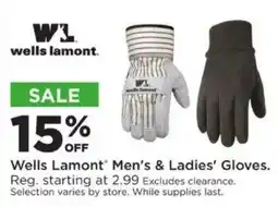 Mills Fleet Farm Wells Lamont Men's & Ladies' Gloves offer