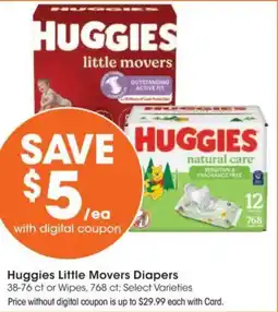 Dillons Huggies Little Movers Diapers offer