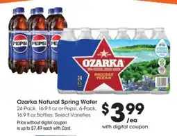 Dillons Ozarka Natural Spring Water offer