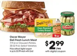 Dillons Oscar Mayer Deli Fresh Lunch Meat offer