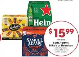 Dillons Sam Adams, Mike's or Heineken offer