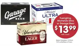 Dillons Yuengling, Michelob Ultra or Garage Beer offer