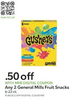 Publix General Mills Fruit Snacks offer