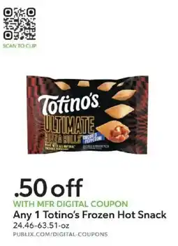 Publix Totino's Frozen Hot Snack offer
