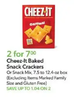 Publix Cheez-It Baked Snack Crackers offer