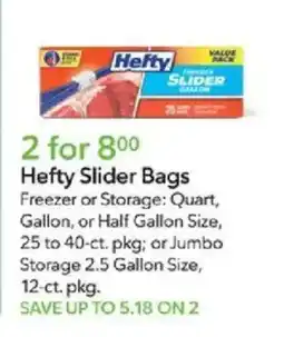 Publix Hefty Slider Bags offer
