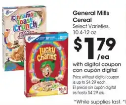 Food 4 Less General Mills Cereal offer