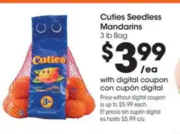 Food 4 Less Cuties Seedless Mandarins offer