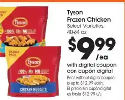 Food 4 Less Tyson Frozen Chicken offer