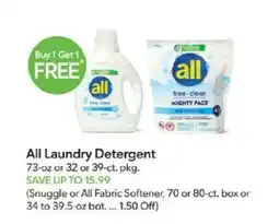 Publix All Laundry Detergent offer