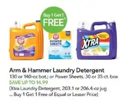Publix Arm & Hammer Laundry Detergent offer