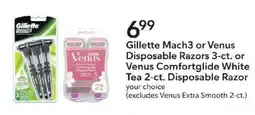 Publix Gillette Mach3 or Venus Disposable Razors offer