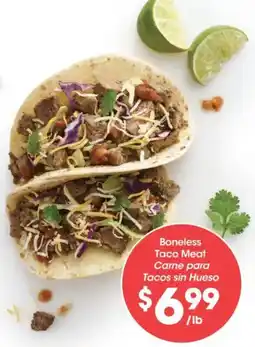 Food 4 Less Boneless Taco Meat offer