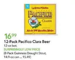 Publix Pacifico Clara Beer offer