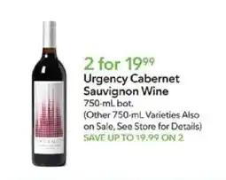 Publix Urgency Cabernet Sauvignon Wine offer