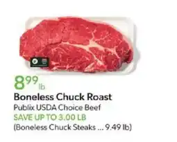 Publix Publix boneless chuck roast offer