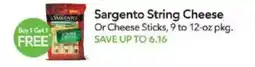 Publix Sargento string cheese or cheese sticks offer