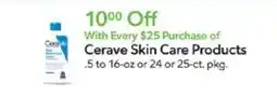 Publix Cerave skin care products offer
