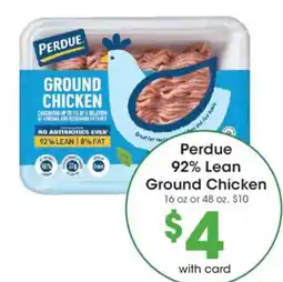 Dillons Perdue 92% Lean Ground Chicken offer