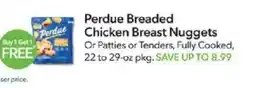 Publix Perdue breaded chicken breast nuggets or patties or tenders offer