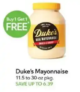 Publix Duke's Mayonnaise offer