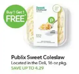 Publix Publix Sweet Coleslaw offer