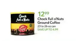 Publix Chock Full o'Nuts Ground Coffee offer