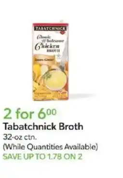 Publix Tabatchnick Broth offer