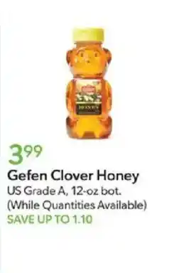 Publix Gefen clover honey offer