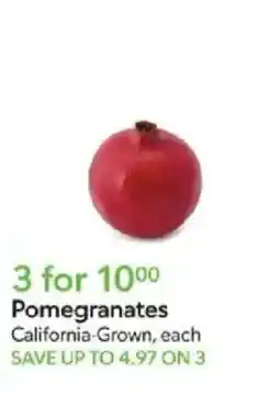Publix Pomegranates offer