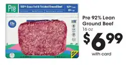 Dillons Pre 92% lean ground beef offer