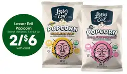 Dillons Lesser Evil Popcorn offer