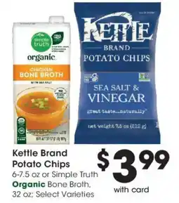Dillons Kettle Brand Potato Chips or Simple Truth Organic Bone Broth offer