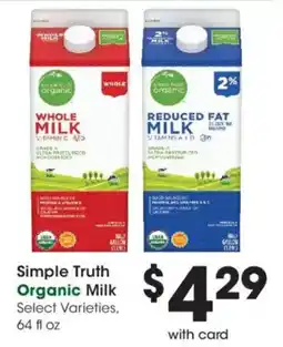 Dillons Simple Truth Organic Milk offer
