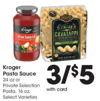 Kroger pasta sauce