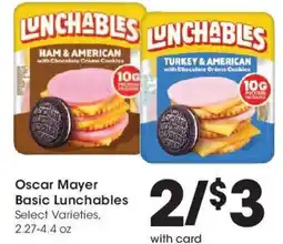 Kroger Oscar Mayer Basic Lunchables offer