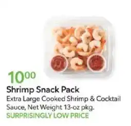 Publix Shrimp Snack Pack offer