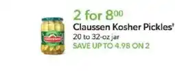 Publix Claussen Kosher Pickles offer