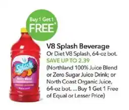 Publix V8 Splash Beverage offer