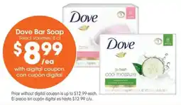 Food 4 Less Dove Bar Soap offer