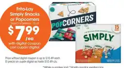 Food 4 Less Frito-Lay Simply Snacks or Popcorners offer