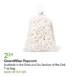 Publix GreenWise Popcorn offer