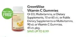 Publix GreenWise Vitamin C Gummies offer