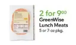 Publix GreenWise Lunch Meats offer