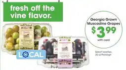 Kroger Paulk Vineyards Muscadine Grapes offer