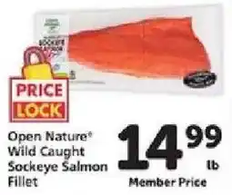 Safeway Open Nature Wild Caught Sockeye Salmon Fillet offer