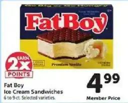 Safeway Fat Boy Ice Cream Sandwiches offer