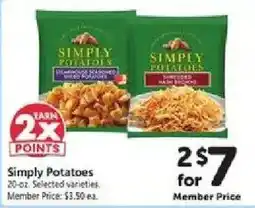Safeway Simply Potatoes offer