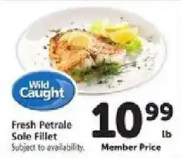 Safeway Wild Caught Fresh Petrale Sole Fillet offer