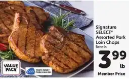 Safeway Signature Select Assorted Pork Loin Chops offer